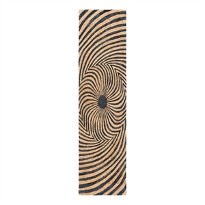 Safavieh Metro 2'-3&quot x 9'-0&quot Wool and Cotton Hand Tufted Rug in Black / Gold