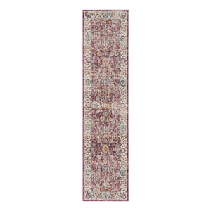 Safavieh Merlot 100 2'-0&quot x 8'-0&quot Cotton Power Loomed Rug in Red / Multi-Color