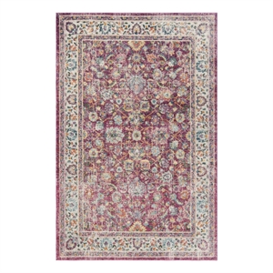 Safavieh Merlot 100 5'-1&quot x 7'-6&quot Cotton Power Loomed Rug in Red / Multi-Color
