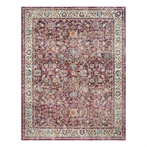 Safavieh Merlot 100 9'-0&quot x 12'-0&quot Cotton Power Loomed Rug in Red/Multi-Color