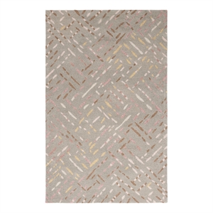 Safavieh Metro 4'-0&quot x 6'-0&quot Wool and Cotton Hand Tufted Rug in Taupe / Pink