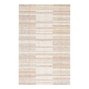 Safavieh Metro 3'-0&quot x 5'-0&quot Polyester and Cotton Hand Tufted Rug in Ivory /Rust