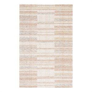 Safavieh Metro 6'-0&quot x 9'-0&quot Polyester and Cotton Hand Tufted Rug in Ivory /Rust