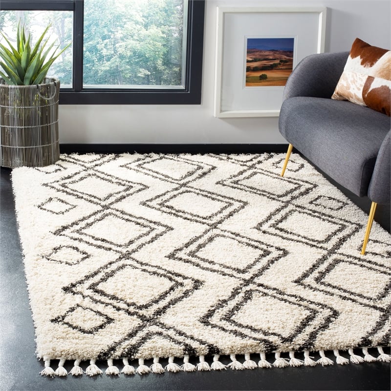 Safavieh Moroccan Fringe Shag 200 4'-0