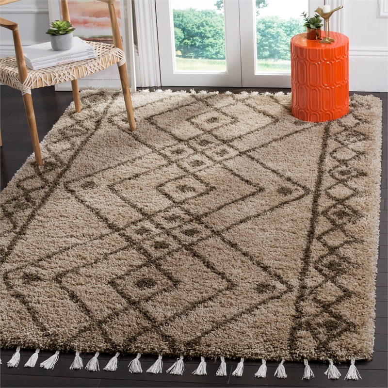 Safavieh Moroccan Fringe Shag 200 5'-3