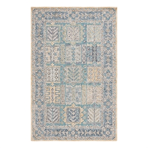 Safavieh Metro 5'-0&quot x 8'-0&quot Wool and Cotton Hand Tufted Rug in Teal / Blue