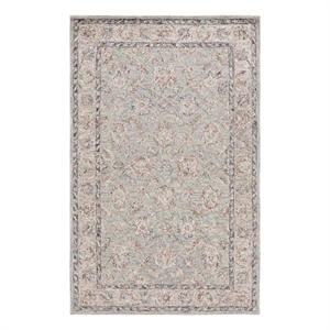 Safavieh Metro 5'-0&quot x 8'-0&quot Wool and Cotton Hand Tufted Rug in Gray / Rust