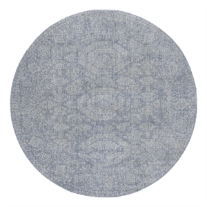 Safavieh Maharaja 6'-0&quot x 6'-0&quot Wool and Cotton Hand Loomed Rug in Blue