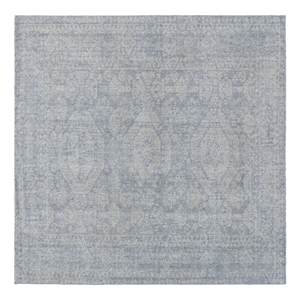 Safavieh Maharaja 6'-0&quot x 6'-0&quot Wool and Cotton Hand Loomed Rug in Blue