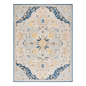 Safavieh Metro 6'-0&quot x 9'-0&quot Wool and Cotton Hand Tufted Rug in Beige / Gray