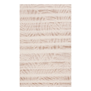 Safavieh Metro 8'-0&quot x 10'-0&quot Wool and Cotton Hand Tufted Rug in Beige / Ivory