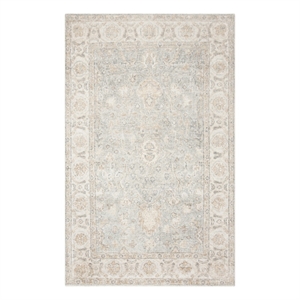 Safavieh Maharaja 4'-0&quot x 6'-0&quot Hand Knotted Rug in Light Blue / Ivory
