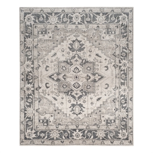 Safavieh Maharaja 8'-0&quot x 10'-0&quot Hand Knotted Rug in Gray / Ivory