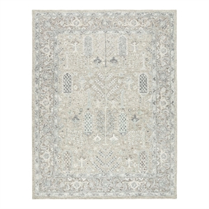 Safavieh Metro 8'-0&quot x 10'-0&quot Wool and Cotton Hand Tufted Rug in Gray / Ivory