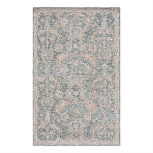 Safavieh Metro 3'-0&quot x 5'-0&quot Wool and Cotton Hand Tufted Rug in Teal / Green