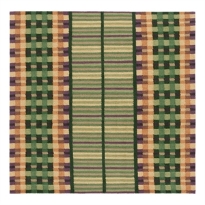 Safavieh Metro 6'-0&quot x 6'-0&quot Wool and Cotton Hand Tufted Rug in Green / Gold