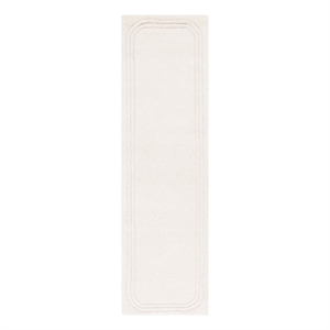 Safavieh Metro 2'-3&quot x 8'-0&quot Wool and Cotton Hand Tufted Rug in Ivory