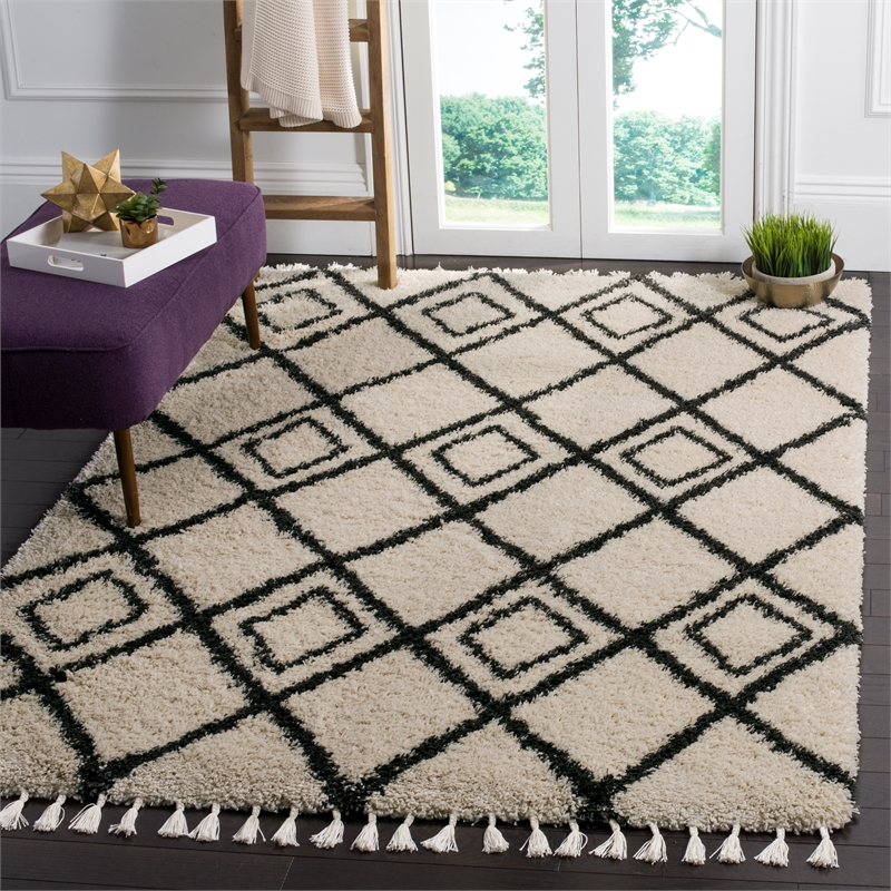 Safavieh Moroccan Fringe Shag 200 4'-0