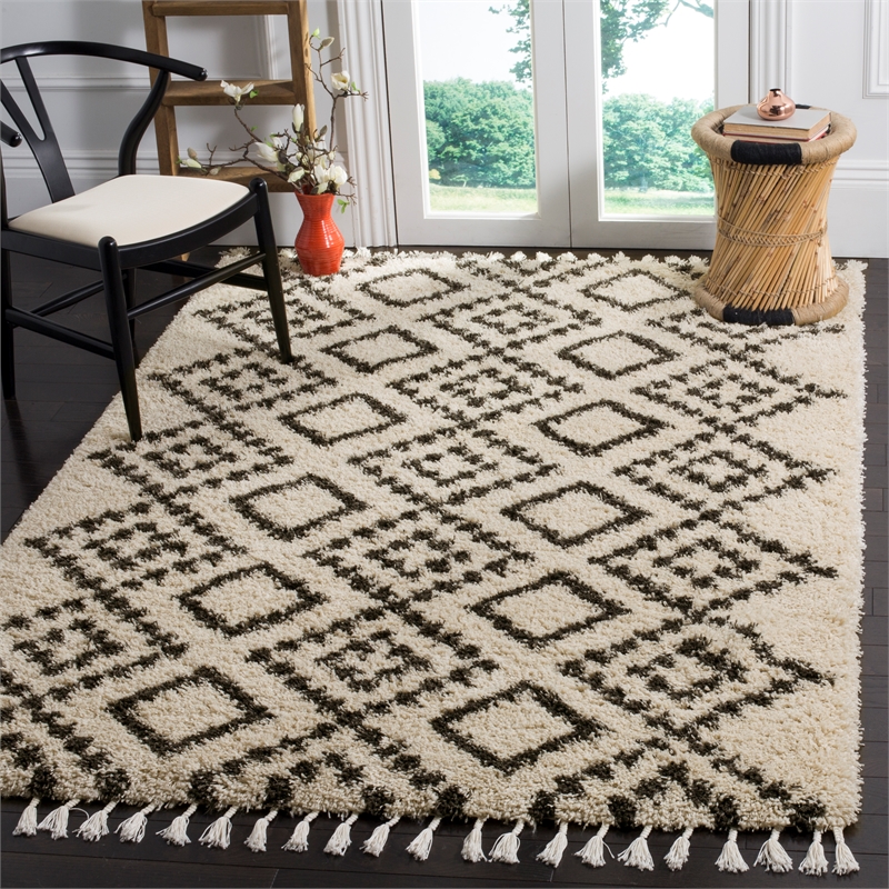 Safavieh Moroccan Fringe Shag 200 4'-0