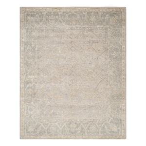Safavieh Maharaja 8'-0&quot x 10'-0&quot Wool Hand Knotted Rug in Beige / Gray