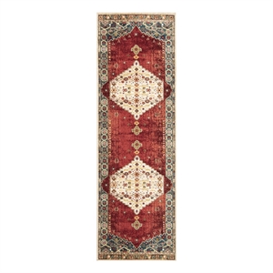 Safavieh 2'-6&quot x 8'-0&quot Power Loomed Rug in Ivory / Blue