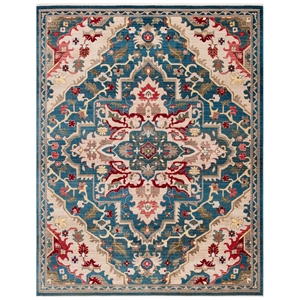 Safavieh 9'-0&quot x 12'-6&quot Polypropylene Power Loomed Rug in Blue / Beige