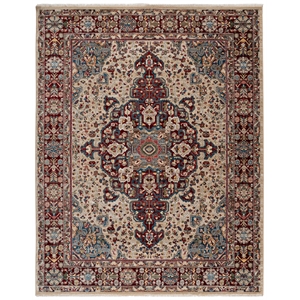 Safavieh 9'-0&quot x 12'-6&quot Power Loomed Rug in Ivory / Red