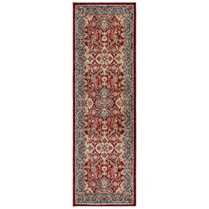 Safavieh 2'-6&quot x 8'-0&quot Polypropylene Power Loomed Rug in Red / Blue