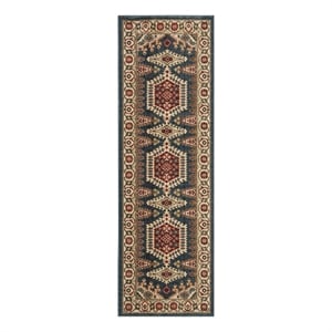 Safavieh 2'-6&quot x 8'-0&quot Power Loomed Rug in Navy / Ivory