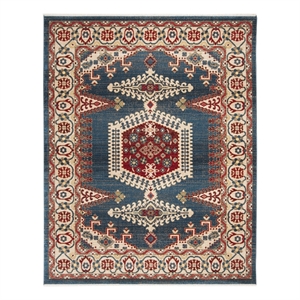 Safavieh 9'-0&quot x 12'-6&quot Power Loomed Rug in Navy / Ivory