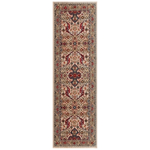 Safavieh 2'-6&quot x 16'-0&quot Polypropylene Power Loomed Rug in Ivory / Taupe
