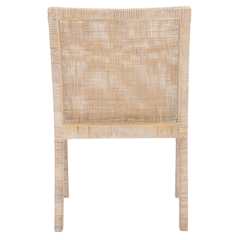 Safavieh Tojo Wood Accent Chair w/ Cushion in White / Gray