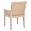 Safavieh Tojo Wood Accent Chair w/ Cushion in White / Gray