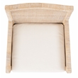 Safavieh Tojo Wood Accent Chair w/ Cushion in White / Gray