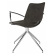 Safavieh Dawn Midcentury Modern Wood Swivel Office Chair in Gray / Silver