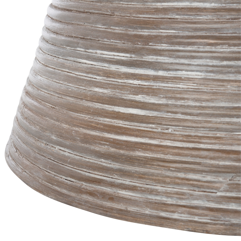 Safavieh Cristina Rattan and Metal Coffee Table in Gray / White