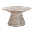 Safavieh Cristina Rattan and Metal Coffee Table in Gray / White