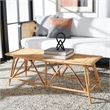 Safavieh Montgomery Rattan Coffee Table  in Natural