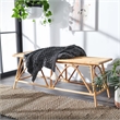 Safavieh Montgomery Rattan Coffee Table  in Natural