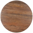 Safavieh Whent Round Wood and Metal Coffee Table in Brown