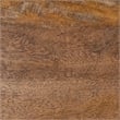 Safavieh Whent Round Wood and Metal Coffee Table in Brown