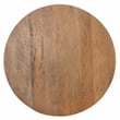 Safavieh Whent Round Wood and Metal Coffee Table  in Natural / Brown
