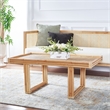Safavieh Juri Rectangle Rattan Coffee Table  in Natural