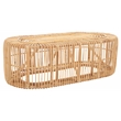 Safavieh Jabez Oval Rattan Coffee Table in Natural