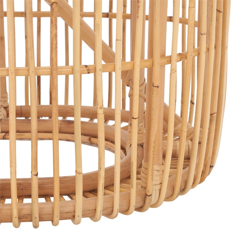 Safavieh Jabez Oval Rattan Coffee Table in Natural