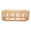 Safavieh Jabez Oval Rattan Coffee Table in Natural