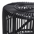 Safavieh Jabez Oval Rattan Coffee Table in Black
