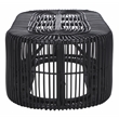 Safavieh Jabez Oval Rattan Coffee Table in Black