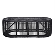 Safavieh Jabez Oval Rattan Coffee Table in Black