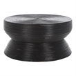 Safavieh Heimdall Round Rattan Coffee Table  in Black